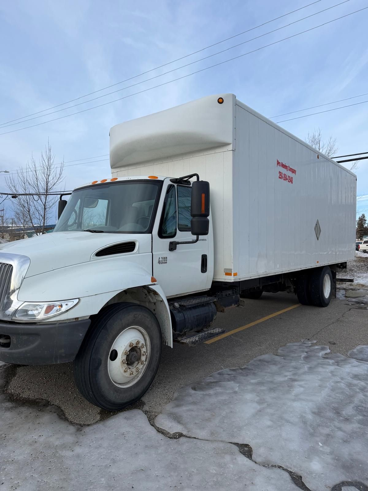 Moving truck ready for relocation in Fort St John BC moving company